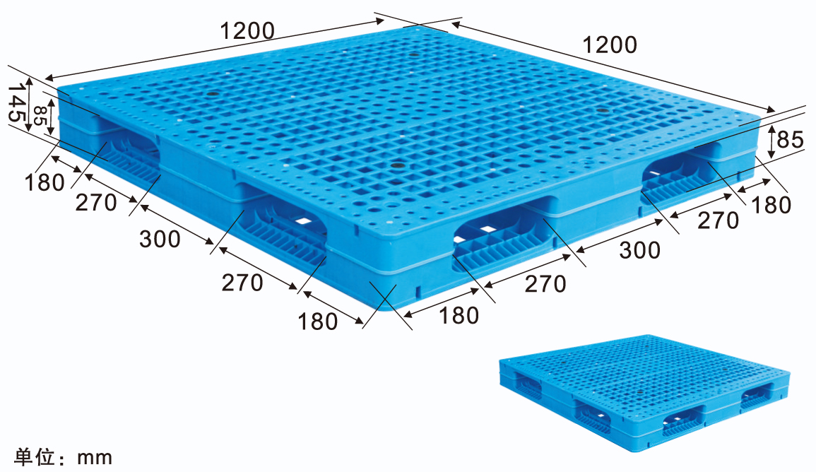 1212焊接网格双面塑料托盘