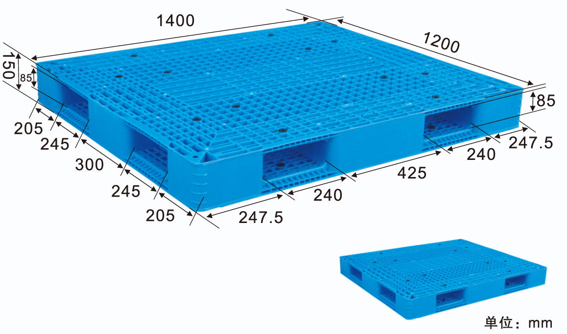 1412网格双面塑料托盘